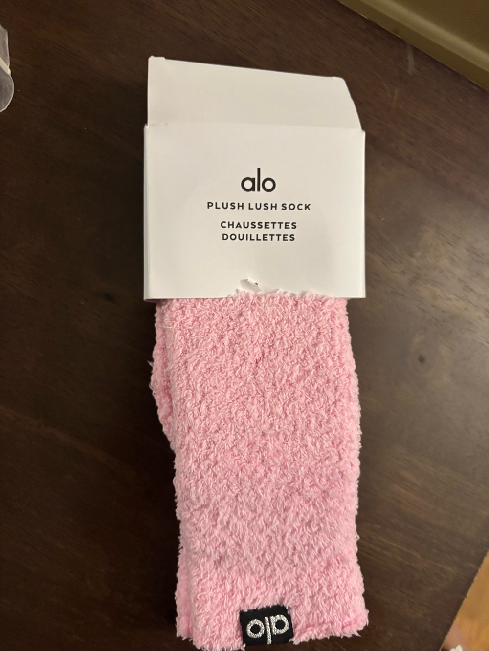 BNWT ALO Yoga  Plush sweet Pink Socks. Retired